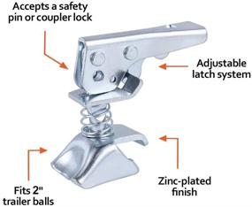 img 3 attached to 🔧 Coupler Repair Kit - Upgraded Coupler Replacement Latch (2-inch, 3500 lbs)