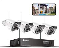 smartsf 8ch 1080p nvr wireless surveillance camera security system, 4-piece 720p outdoor home ip cameras with motion detection, p2p, 65ft night vision, no hard drive – enhanced seo logo