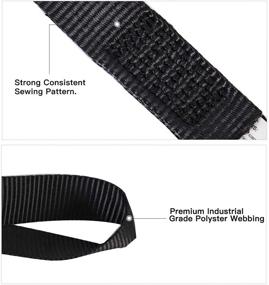 img 2 attached to XSTRAP 8PK Soft Loop Tie-Down Straps - 3600LB Breaking Strength – Ideal for Safe Trailering of Bikes, ATV, UTV, Motorcycles and Lawn Equipment