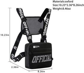 img 3 attached to 🎒 Ousawig Chest Rig Bag: Ultimate Walkie Talkie Holder for Men and Women (Black)