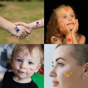 img 2 attached to CUTELIILI Stencil Reusable Temporary Tattoos
