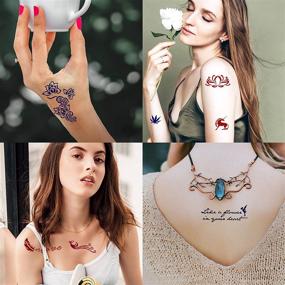 img 3 attached to CUTELIILI Stencil Reusable Temporary Tattoos