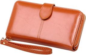 img 3 attached to 👛 Fashionable Leather Trifold Wallets for Women, with Ample Capacity – Handbags, Wallets & Accessories