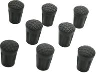 🏔️ jakuva black rubber diamond trekking pole replacement tip protectors - ideal for standard hiking poles - shock absorbent, enhances grip and stability логотип