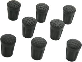 img 3 attached to 🏔️ Jakuva Black Rubber Diamond Trekking Pole Replacement Tip Protectors - Ideal for Standard Hiking Poles - Shock Absorbent, Enhances Grip and Stability