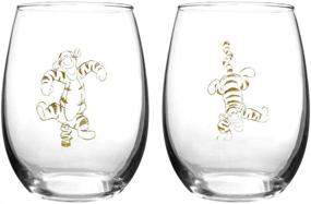 img 4 attached to 🍷 Winnie The Pooh Tigger Collectible Wine Glass Set - A Must-Have for Disney and Wine Enthusiasts