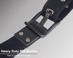 img 2 attached to 🔥 Premium Hoanan Black Military Buckle Canvas – Exceptional Durability and Style