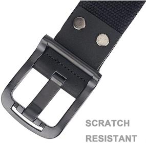 img 3 attached to 🔥 Premium Hoanan Black Military Buckle Canvas – Exceptional Durability and Style