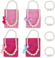 👑 kilofly princess party favor jewelry value pack, necklace & bracelet sets - the perfect accessory for your princess party! логотип