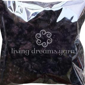 img 3 attached to 🧶 1oz Ebony Mohair Locks - Natural Organic Hand Dyed Wool Fiber Ideal for Doll Hair, Wigs, Felting, Spinning, Knitting, Blending, and Embellishments