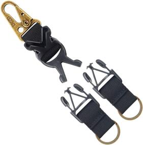 img 1 attached to DYZD Tactical Keychain Carabiner Survival