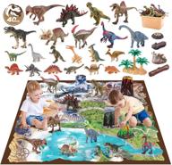 🦖 dinosaur toy set - triceratops included by cute stone логотип