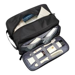 img 4 attached to 🌧️ Lucky Rain Travel Toiletry Essentials Bag - TSA Approved, Water Repellent Shaving Dopp Kit (2nd Style)