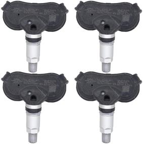 img 4 attached to Enhance Your Vehicle's Safety: NewYall Pack of 4 Black TPMS Tire Pressure Monitoring System Sensors