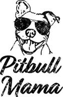 наклейки футболка pitbull mama с юмором логотип