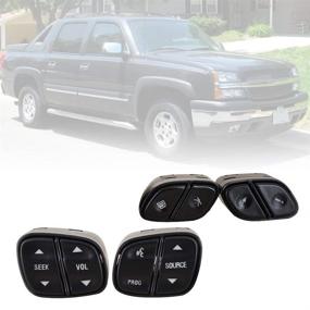 img 3 attached to Набор кнопок переключения управления рулевым колесом для Chevy Silverado, Suburban, Tahoe, GMC Sierra, Yukon, Cadillac Escalade и других - совместим с моделями 2003-2009