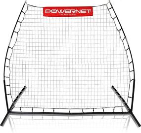 img 4 attached to 🏀 PowerNet Dual-Use Angled Multi-Sport Rebounder Training Net - Perfect for Soccer, Lacrosse, Baseball, Softball - Portable, with Dual Practice Surfaces for Volley and Rollback Practice