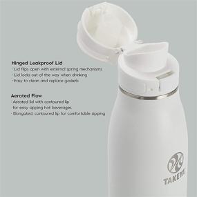 img 2 attached to 🚀 Takeya Traveler Insulated Travel Mug, Aqua, Leak-Proof Lid, 17 oz.