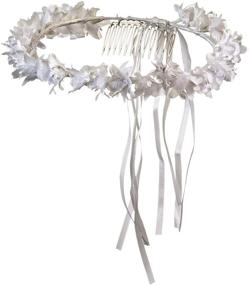 img 1 attached to Girls Communion Flower Blossom Headpiece