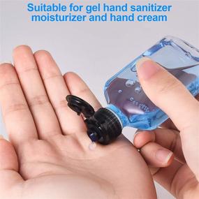 img 2 attached to 💧 Convenient Portable Plastic Squeeze Bottles for Sanitizer Use