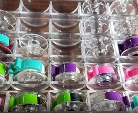 img 2 attached to 🧵 PeavyTailor Bobbin Holder: 42 Pcs Bobbin Clips Spool Huggers – Ultimate Thread Organizer for Sewing Machines. Prevent Thread Unwinding with Bobbin Clamps and Thread Huggers - Sewing Kit Essential!