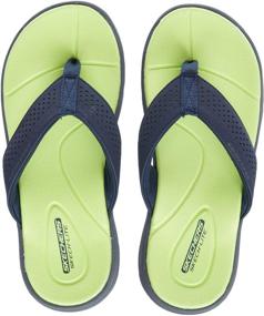 img 4 attached to Skechers Supreme Pool Sandal Medium Little Boys' Shoes in Sandals