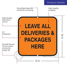 img 3 attached to 📦 Indoor Outdoor Aluminum Package Deliveries