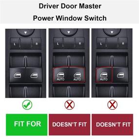 img 2 attached to 🚗 2015-2016 Chrysler 200/2013-2016 Dodge Dart/2014-2016 Jeep Cherokee Left Driver Master Power Window Switch (MOCW 68271203AB) - No Auto