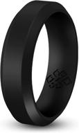 🌟 knot theory silicone wedding ring band for men women: premium quality non bulky rubber rings - style, comfort, ideal for gym, work, hunting, sports, and travel logo