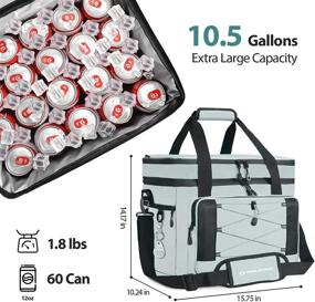 img 2 attached to 60/75 Can Maelstrom Collapsible Cooler Bag - Extra Large Lunch Cooler 🥶 for Camping, Leakproof Insulated Portable Cooler for Grocery Shopping, Tailgating and Road Trips