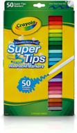 маркеры crayola super tips - набор в подарок washable на 50 штук логотип