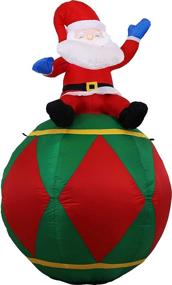 img 3 attached to Sunnydaze Inflatable Christmas Decoration Seasonal