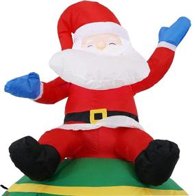 img 1 attached to Sunnydaze Inflatable Christmas Decoration Seasonal