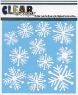 ❄️ clearsnap clear scraps cssm6-nordic snowflakes stencils, 6x6-inch logo