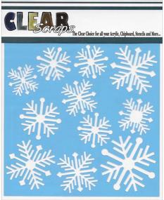 img 1 attached to ❄️ Clearsnap Clear Scraps CSSM6-Nordic Snowflakes Stencils, 6x6-Inch