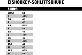 img 2 attached to 🏒 Bauer NS Senior Men's Ice Hockey Skates Black/Red EU 43: Performance and Style Combined