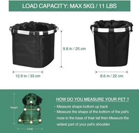 img 3 attached to ANZOME Bike Basket: Convenient Small Pet Cat Dog Carrier for Bicycles - Easy Install, Quick Release, and Detachable Front Handlebar Basket Ideal for Cycling, Mountain Picnics, and Shopping