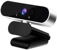 🎥 high definition webcam, 1080p usb computer camera with microphone – plug and play for desktop laptop – ideal for video conferencing on skype, zoom, youtube (black & silver) logo