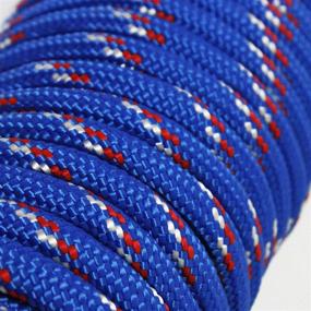 img 1 attached to 🌈 MaxxHaul 50227 3/8" x 50 Ft Diamond Braided Rope - Extra Strength, Sunlight & Weather Resistant (Multicolor)