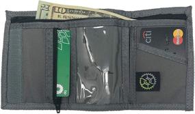 img 3 attached to 👝 Nylon Trifold Wallet with Zippered Pocket: The Ultimate Men's Accessory for Organized Wallet, Card Cases & Money Organizers