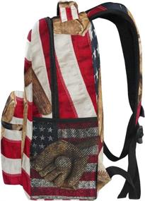 img 2 attached to TropicalLife American Baseball Backpacks Shoulder