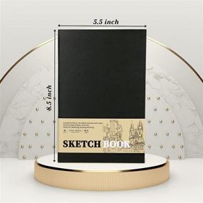 img 3 attached to High Quality Sketchbook - 5.5'' x 8.5'', 48 Sheets, Acid-Free Paper - Perfect for Artists and Beginners