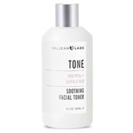 🌹 valjean labs soothing facial toner with rose petal and glycolic acid - calming irritation, brightening, and exfoliating skin - cruelty-free, paraben-free - made in the usa - 8 oz logo