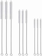 🧹 straw cleaning brush set 9 pack: 3 sizes (12”, 10”, 8”) for reusable straws - long straw cleaner and multiple size brushes included logo