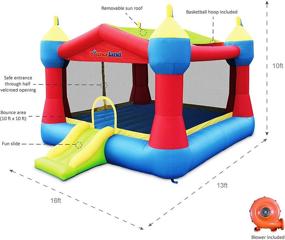 img 2 attached to 🏰 Замок на надувной подушке Bounceland Inflatable Castle Bounce House Bouncer