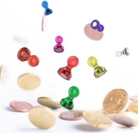 img 3 attached to 🧲 Tiergrade 60 Pack Push Pin Magnets: Versatile, Strong, and Colorful Magnets for Home, Office, and Classroom Use