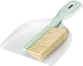 img 2 attached to Vigar Zeroline Handy Set, Compact Dust Pan and Brush, Made with Recycled and Plant-Based Materials, Ergonomic Handles, Easy Storage, Light Gray