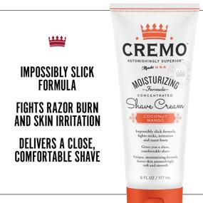 img 2 attached to Cremo Coconut Mango Moisturizing Shave Cream: Superior Ultra-Slick Shaving Cream for Women (2-Pack)