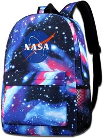 img 1 attached to 🚀 Astronaut Shuttle Backpack with Printed Shoulders