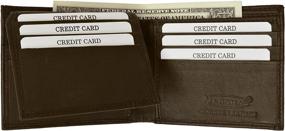 img 1 attached to Secure Wallet for Men: RFID Blocking Leather Design